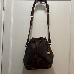 Dooney & Bourke Brown Leather Shoulder Bag